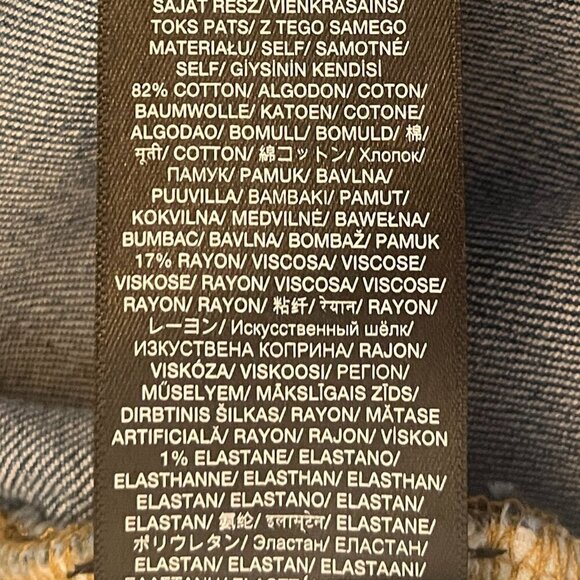 7 For All Mankind jeans 26 Josefina denim light wash distressed button fly - Picture 13 of 13